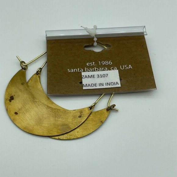 Modcloth x Zad Tile and Again Hoop Earrings - Picture 4 of 4